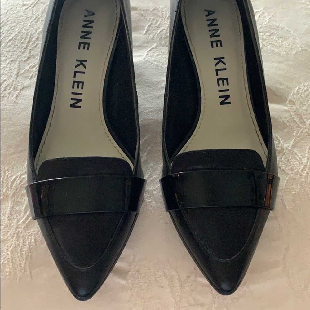 Anne Klein Black Kitten Heels